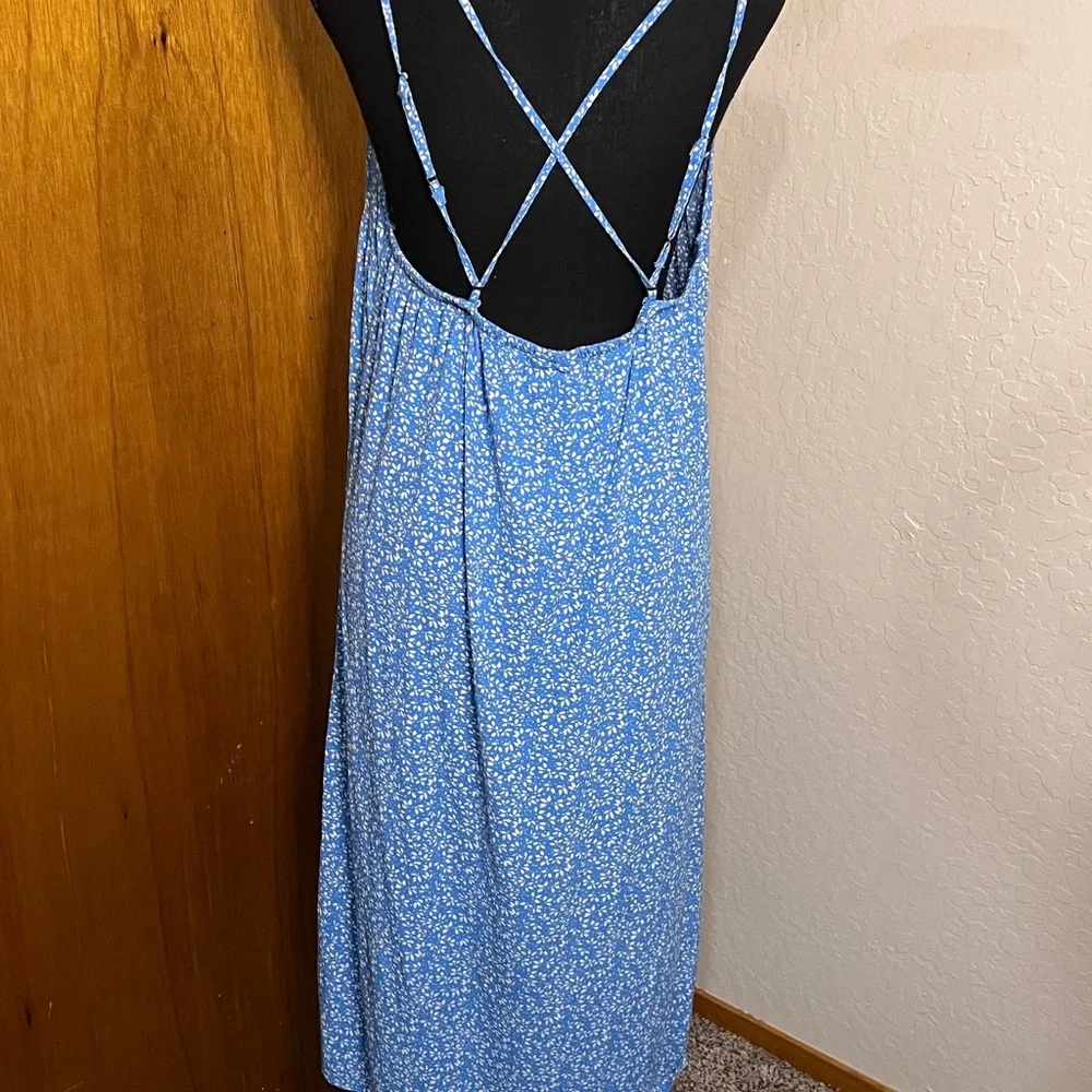 GAP Blue Maxi Sundress with Spaghetti Straps - Picture 3 of 4